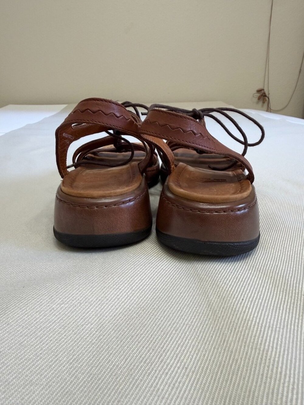 Dansko Elena Brown Leather Lace Up Gladiator Comfort Sandals EU 39 US 8.5-9 - Picture 4 of 7